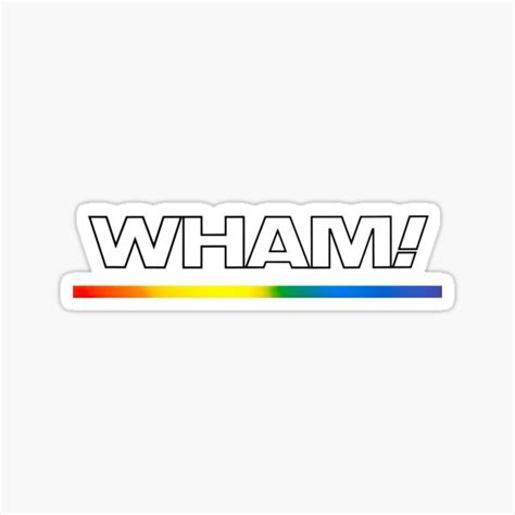 Wham Stickers Redbubble