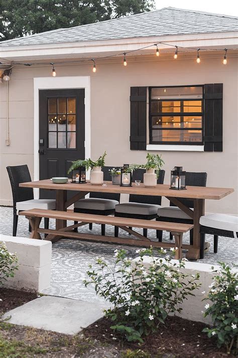 Backyard Makeover Reveal Al Fresco Dining Jenna Sue Design Blog