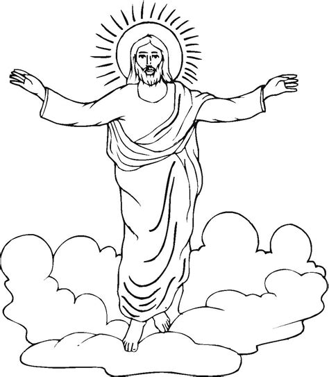 Easter Colouring Religious Easter Coloring Picture