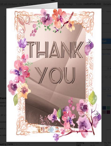 This Attractive Thank You Card Is Almost 3d Like Beautiful Soft