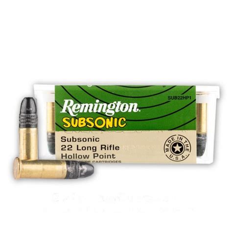 22 LR 38 Grain LHP Remington 22 Subsonic 5000 Rounds Ammo