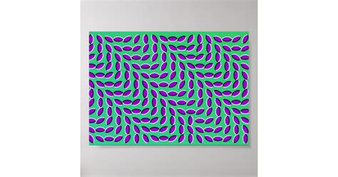 Weird Optical Illusion Looks Like Its Moving Poster Zazzle