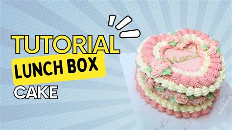 Lunch Box Cake Bento Cake Paso A Paso Youtube