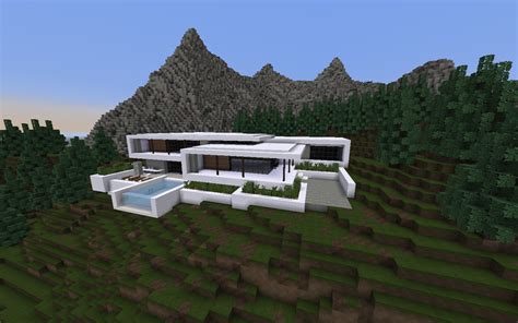 Modern Mountain House I Built A While Ago Rminecraft