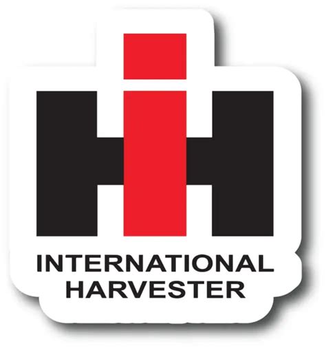 International Harvester Logo Ih Vinyl Decal Laminated Sticker 4 Inch To