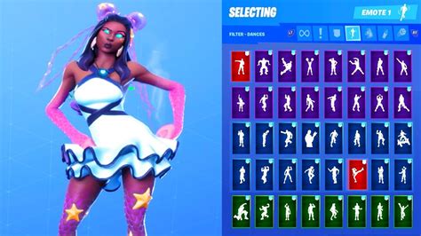🔥 Fortnite Starfish Skinoutfit Showcase With All Dances And Emotes New
