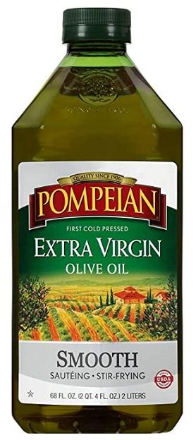 Pompeian Smooth Extra Virgin Olive Oil First Cold Pressed Mild And