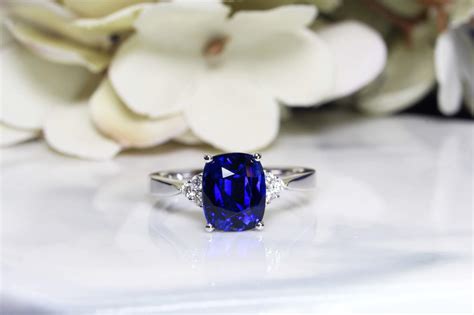 Blue Sapphire Wedding Ring Blue Sapphire Engagement Ring