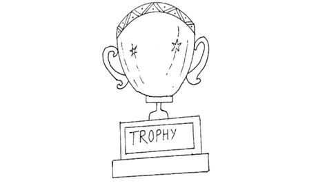 Easy Trophy Drawing Tutorial Learn How To Draw A Trophy Step By Step