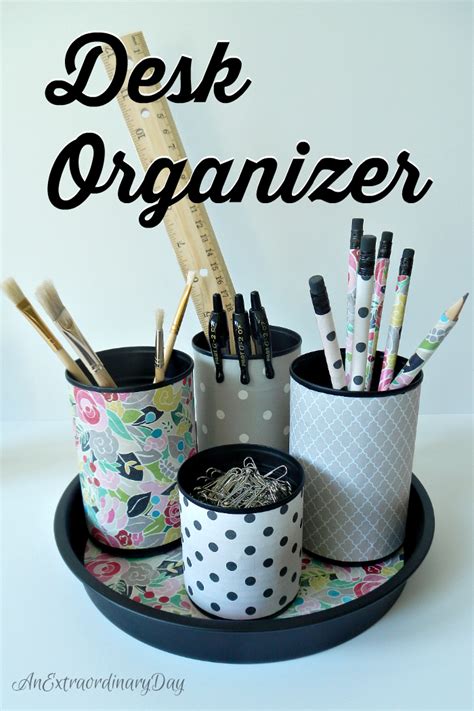 Luckily, home decor and home goods can be made yourself. DIY Upcycled Desk Organizer | Yesterday On Tuesday | Super ...