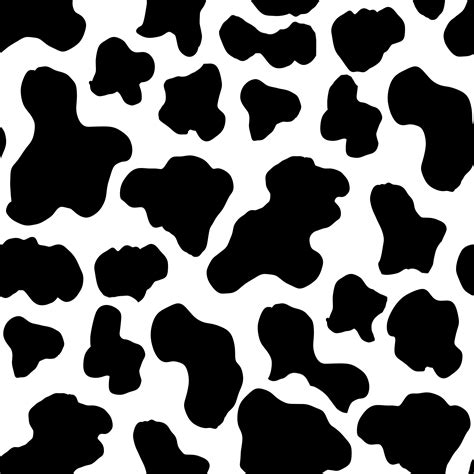 Cow Print Seamless Repeat Digital Pattern Repeat For Fabric Etsy