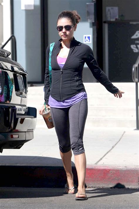 Mila Kunis In Tight Leggings Heading To The Gym In Hollywood Hawtcelebs