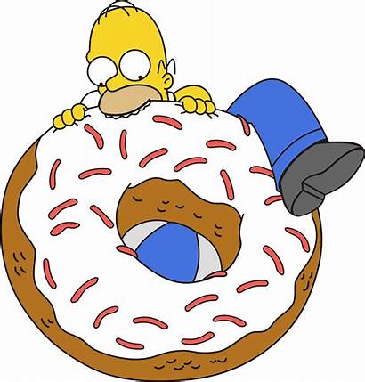 Simpson Homer Donut Simpsons Clipart Donuts Bart
