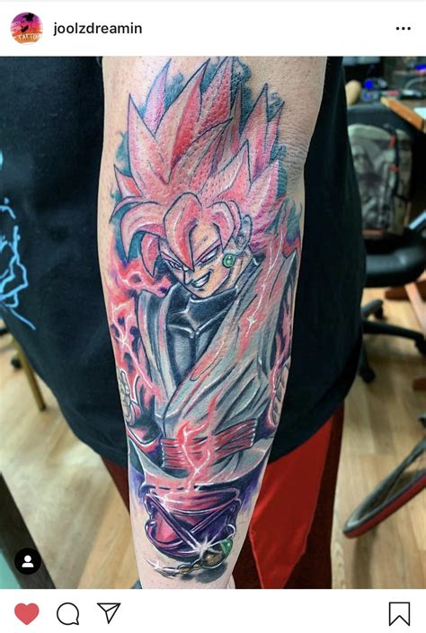 Finally Finished My Goku Black Tattoo Took It From My Artists Page To