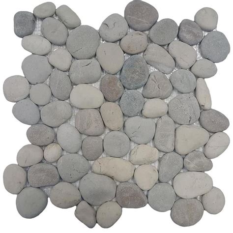 Solistone River Rock Pebbles 10 Pack Terrene Blend Pebble Mosaic Floor