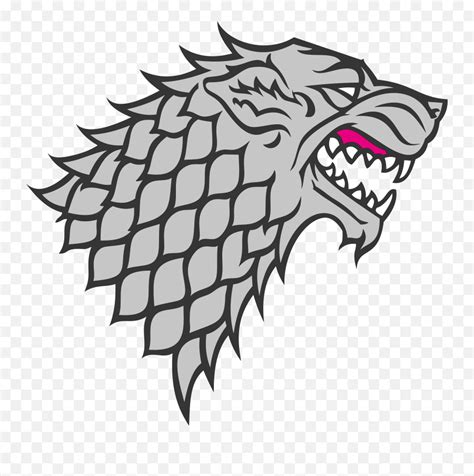 House Stark Logo Vector Game Of Thrones Stark Wolf Pngstark Png