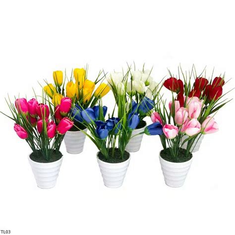 Jual Buket Bunga Tulip Artifisial Tl03 Shopee Indonesia