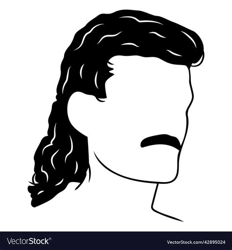 Mullet Cut Out High Quality Royalty Free Vector Image