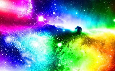 Rainbow Galaxy Wallpapers Wallpaper Cave