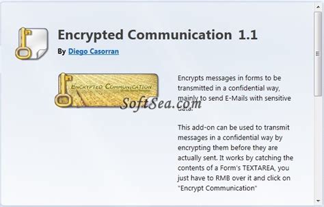 Encrypted Communication Screenshot