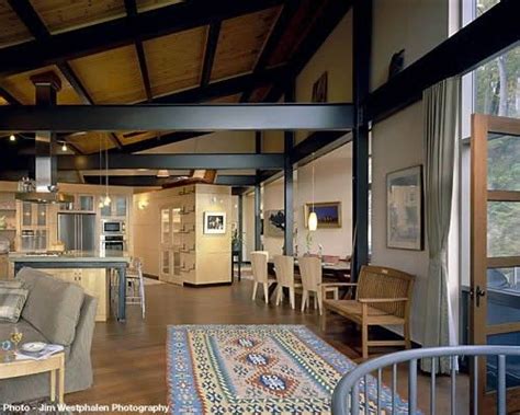 This design detail could come in handy when designing my little houses.) pinterest. 25 Ideas To Use Metal Beams In Interior Design | Steel ...
