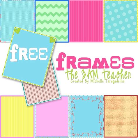 Free On Tpt Valentines Day Colorful Frames By The 3am Teacher