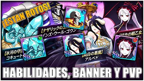 ¡primer Vistazo Unidades De Collab De Overlord Skill Pvp Y Banner