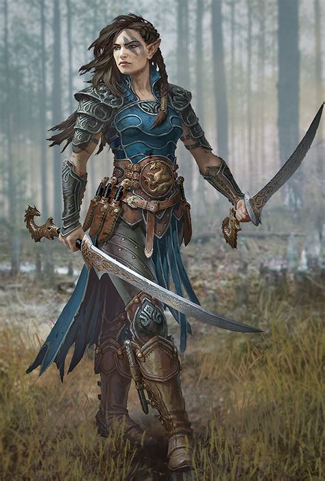 My Custom Pathfinder Kingmaker Portrait Half Elf Slayer Album On Imgur Warrior Woman