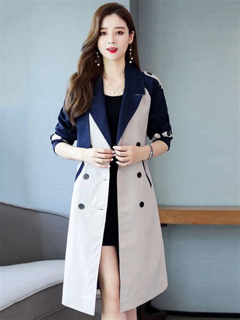 Korean Style Women Trench Coat Slim Long Winter Warm Windproof 2019 New Elegant Designer Street