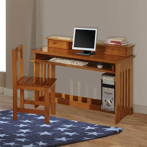 Sears carries the latest office hutches and desks to comfortable to work at and feature plenty of storage space. American Furniture Classics Model 2168, Solid Pine Student ...