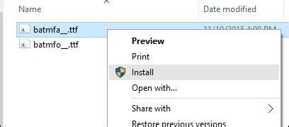 Unzip the folder containing the fonts first. How to Install the Fonts You Want in Windows 10