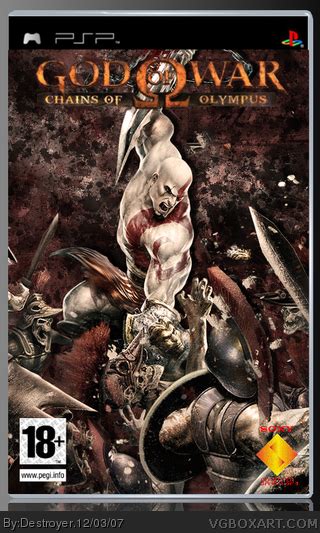 God Of War Chains Of Olympus Psp Box Art Cover By Destroyer