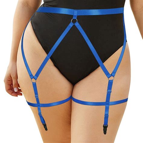 goth sexy binding thigh suspender women plus size leg harness garter