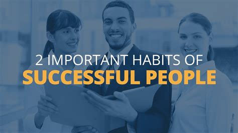 7 habits of successful people books. 2 Important Habits of Successful People - YouTube