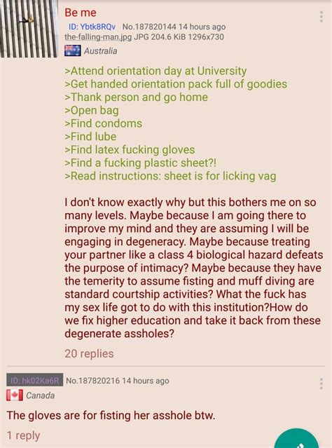 Anon Goes To University Of Melbourne R Greentext Greentext Stories