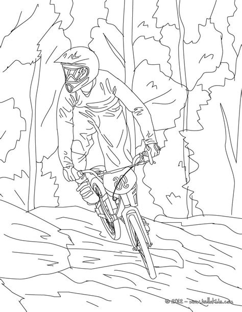 Mountain Bike Cycling Sport Coloring Page More Sports Coloring Pages