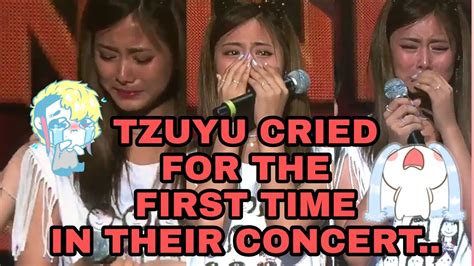 Tzuyu Cried In Twice Concert For The First Time Youtube