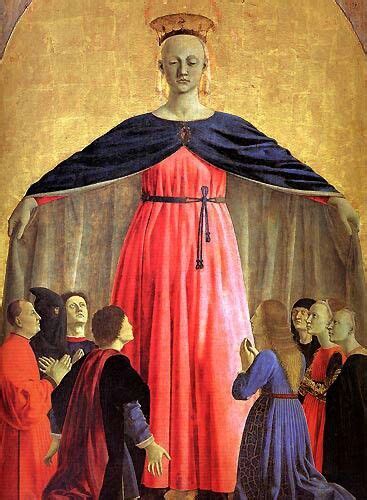 Piero Della Francesca Madonna Misericordia Italian Paintings Sacred