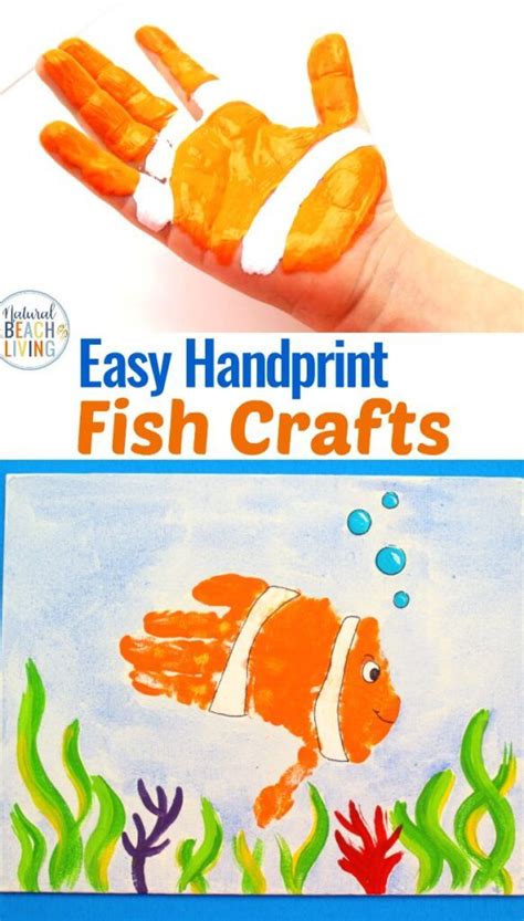 Handprint Fish Crafts For Preschoolers Easy Under The Sea Activities