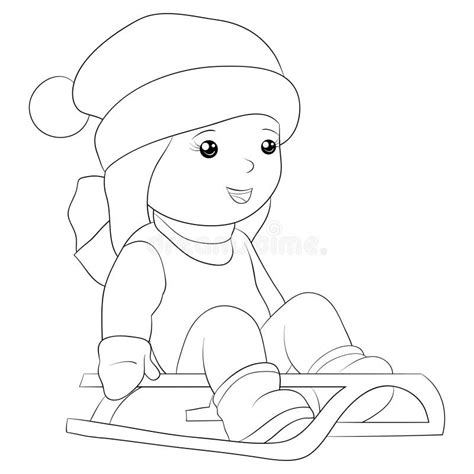 Sledge Coloring Stock Illustrations 412 Sledge Coloring Stock