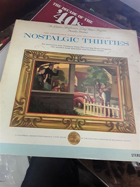 The Longines Symphonette Recording Society Nostalgic Thirties Album Lp 2 Records Ebay
