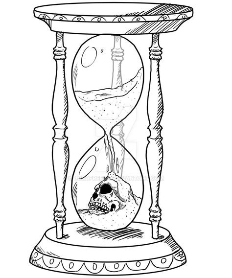 Sand Hourglass Coloring Pages