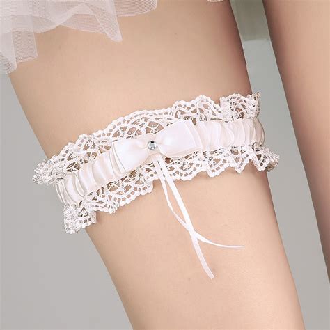 Jonnafe Ivory Lace Sexy Leg Garter For Bride Wedding Accessories Bowknot Women Garters In