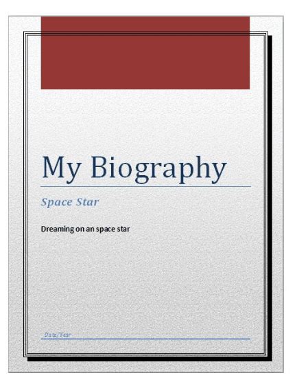 5 Biography Templates Word Excel Pdf Formats
