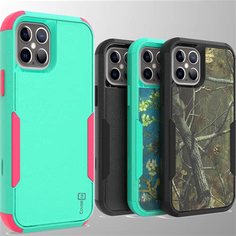 For Apple Iphone 12 Pro Max Case Full Body 3 In 1 Heavy Duty Hard Phone