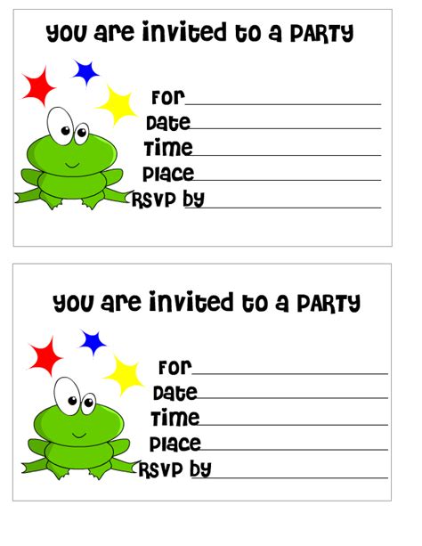 Printable Invitations Birthday