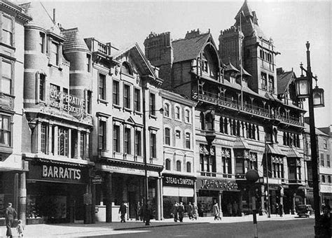 Black Boy Hotel And Long Row East Nottingham 1950s With Images