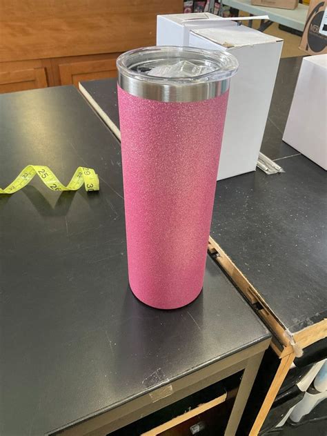 Sublimation Tumbler Pink Glitter 20oz Sublimate Blank Sublimate