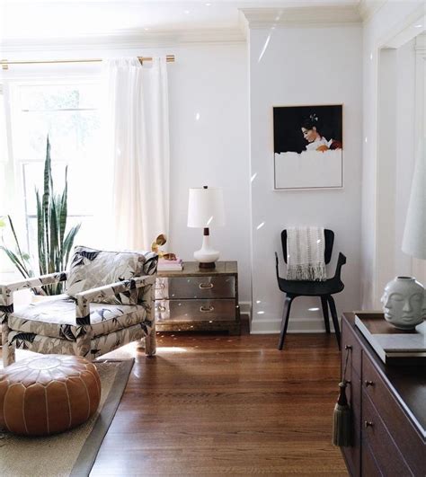 Modern Organic Living Room With Mid Century Modern Flair Love The