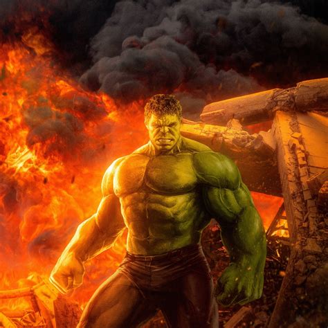 Wallpaper Angry Hulk Marvel Comic Superhero Fan Art Desktop